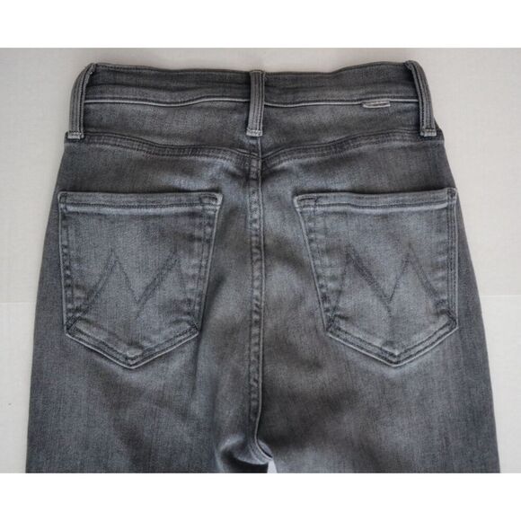 Mother 10064-851 Women's Sz 23 Light Gray High-Waisted Rider Skimp Jeans - Picture 9 of 11